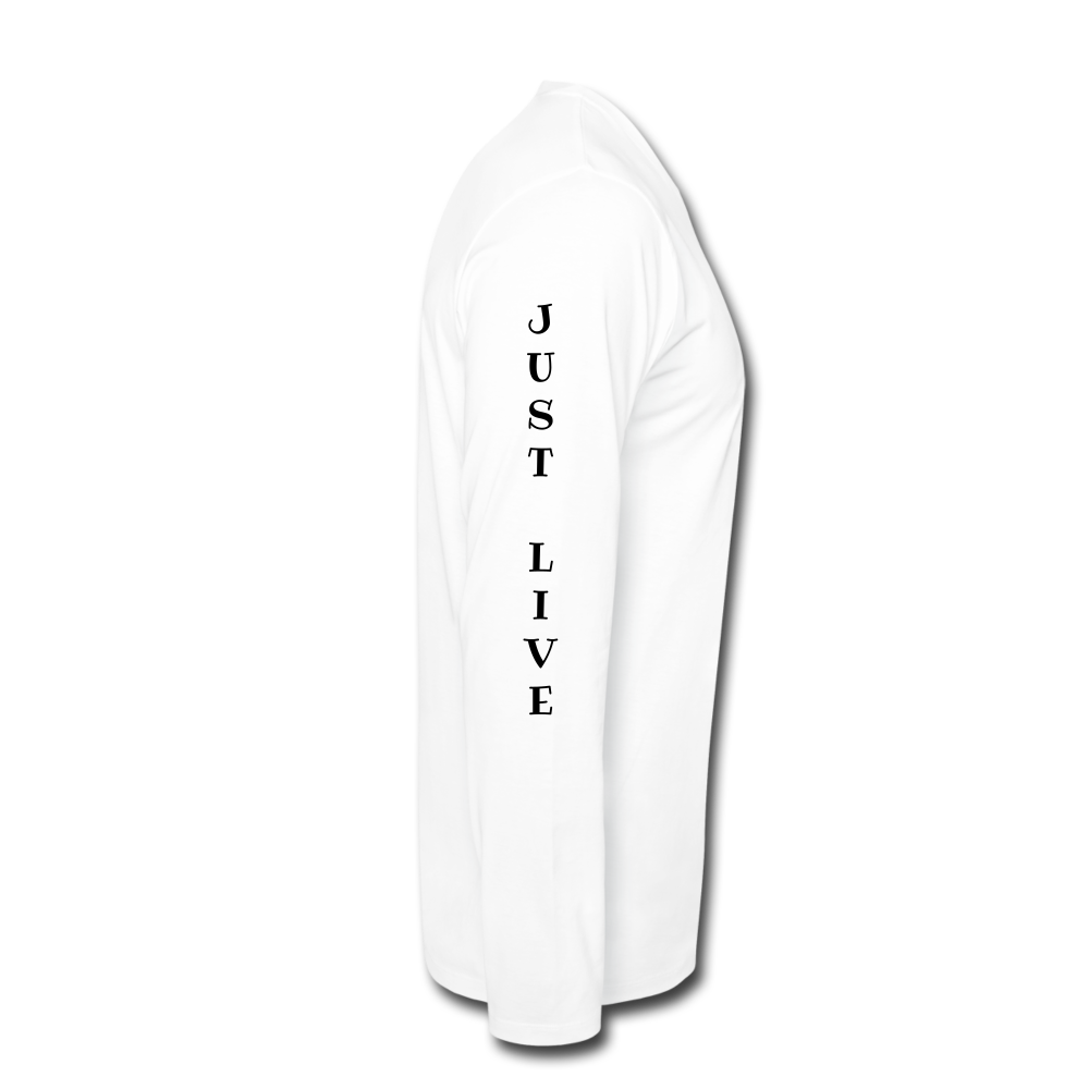 Men's Premium Long Sleeve T-Shirt - white