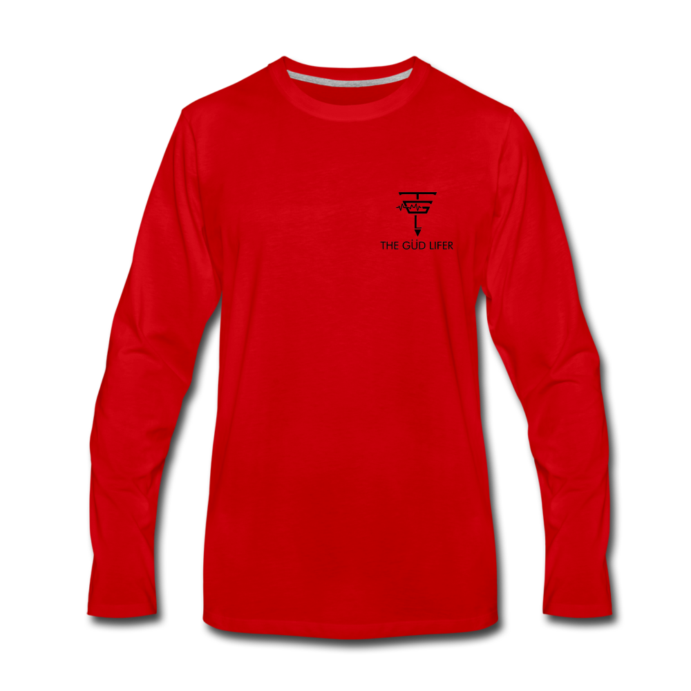 Men's Premium Long Sleeve T-Shirt - red