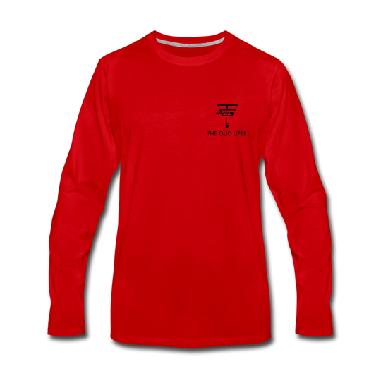 Men's Premium Long Sleeve T-Shirt - red