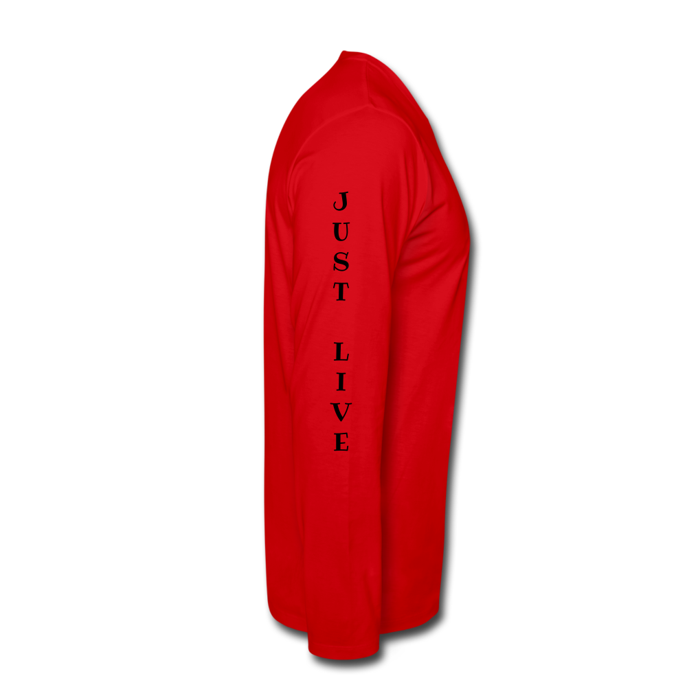 Men's Premium Long Sleeve T-Shirt - red