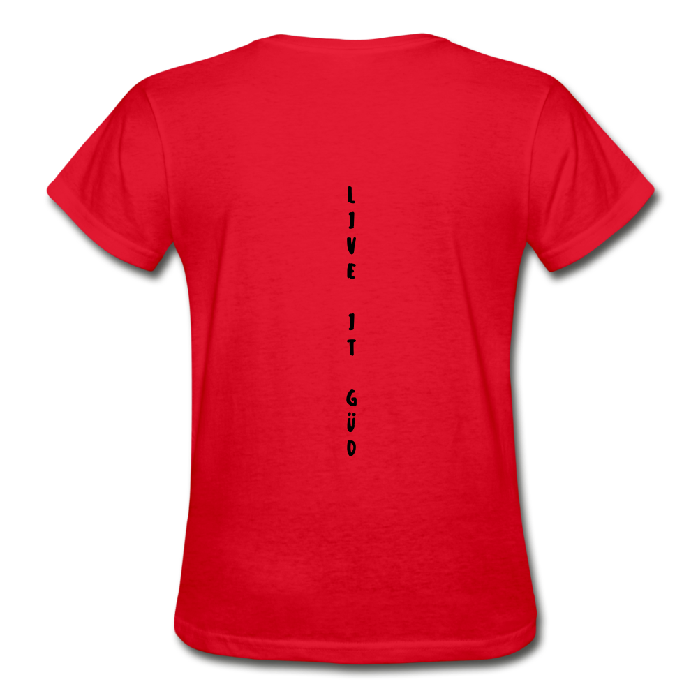 Gildan Ultra Cotton Ladies T-Shirt - red