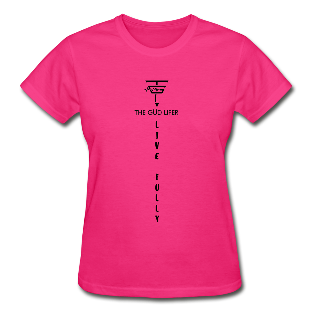 Gildan Ultra Cotton Ladies T-Shirt - fuchsia