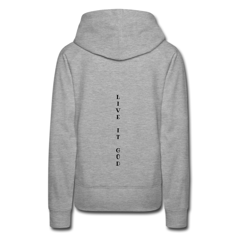 LIVE FREE Women’s Premium Hoodie - heather grey