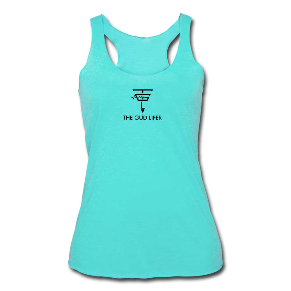 Women’s Tri-Blend Racerback Tank - turquoise
