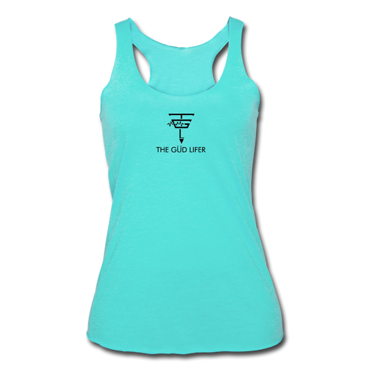 Women’s Tri-Blend Racerback Tank - turquoise