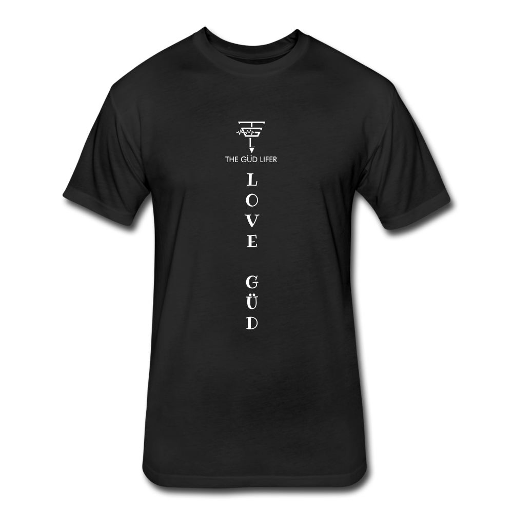 Fitted Cotton/Poly T-Shirt by Next Level - black