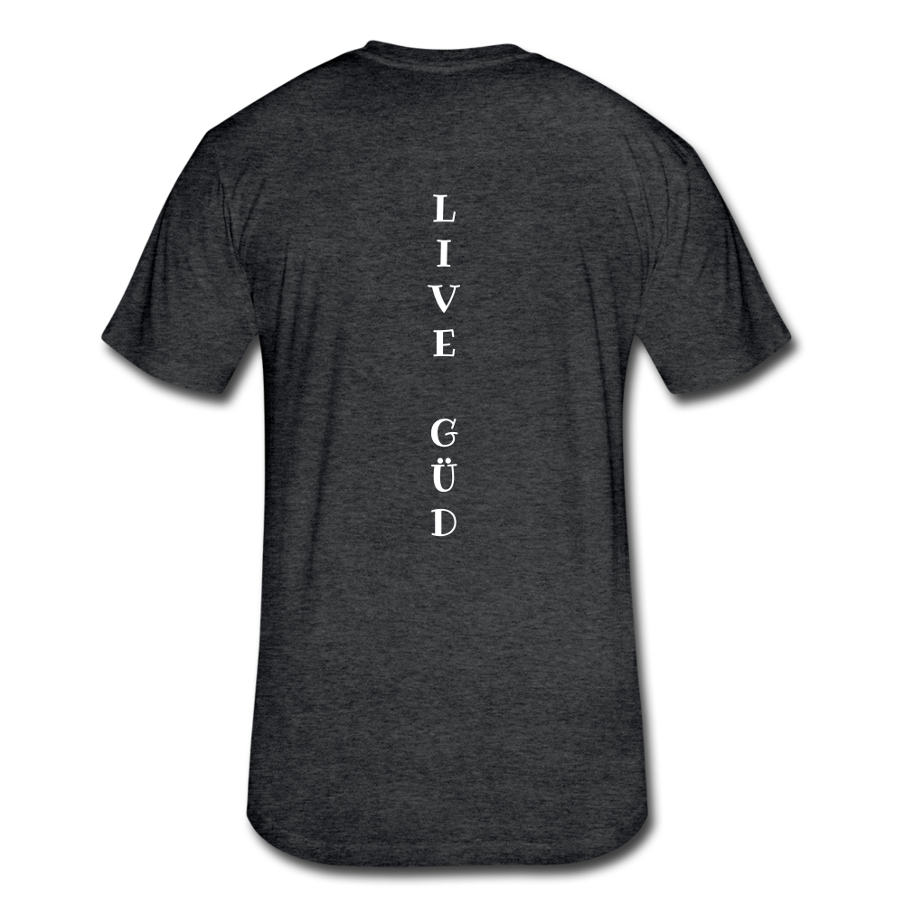 Fitted Cotton/Poly T-Shirt by Next Level - heather black