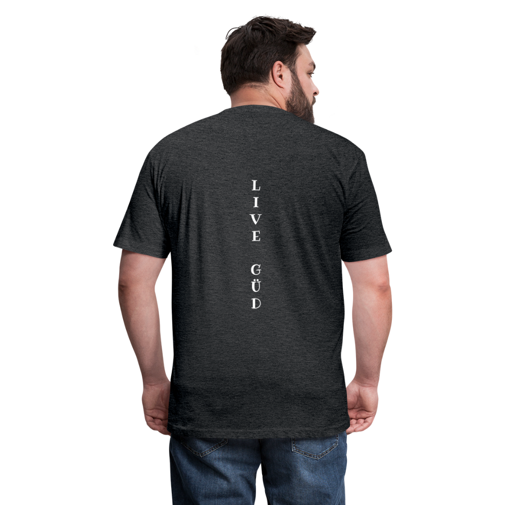 Fitted Cotton/Poly T-Shirt by Next Level - heather black