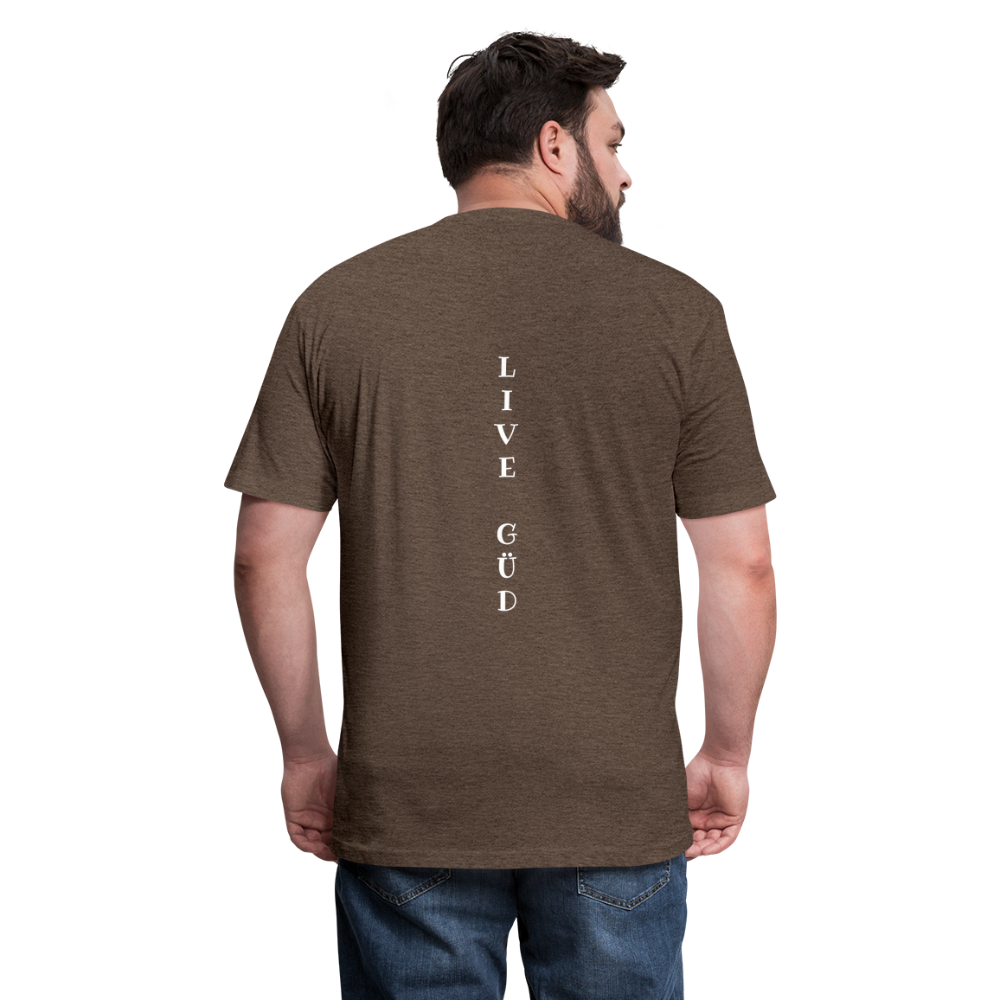 Fitted Cotton/Poly T-Shirt by Next Level - heather espresso