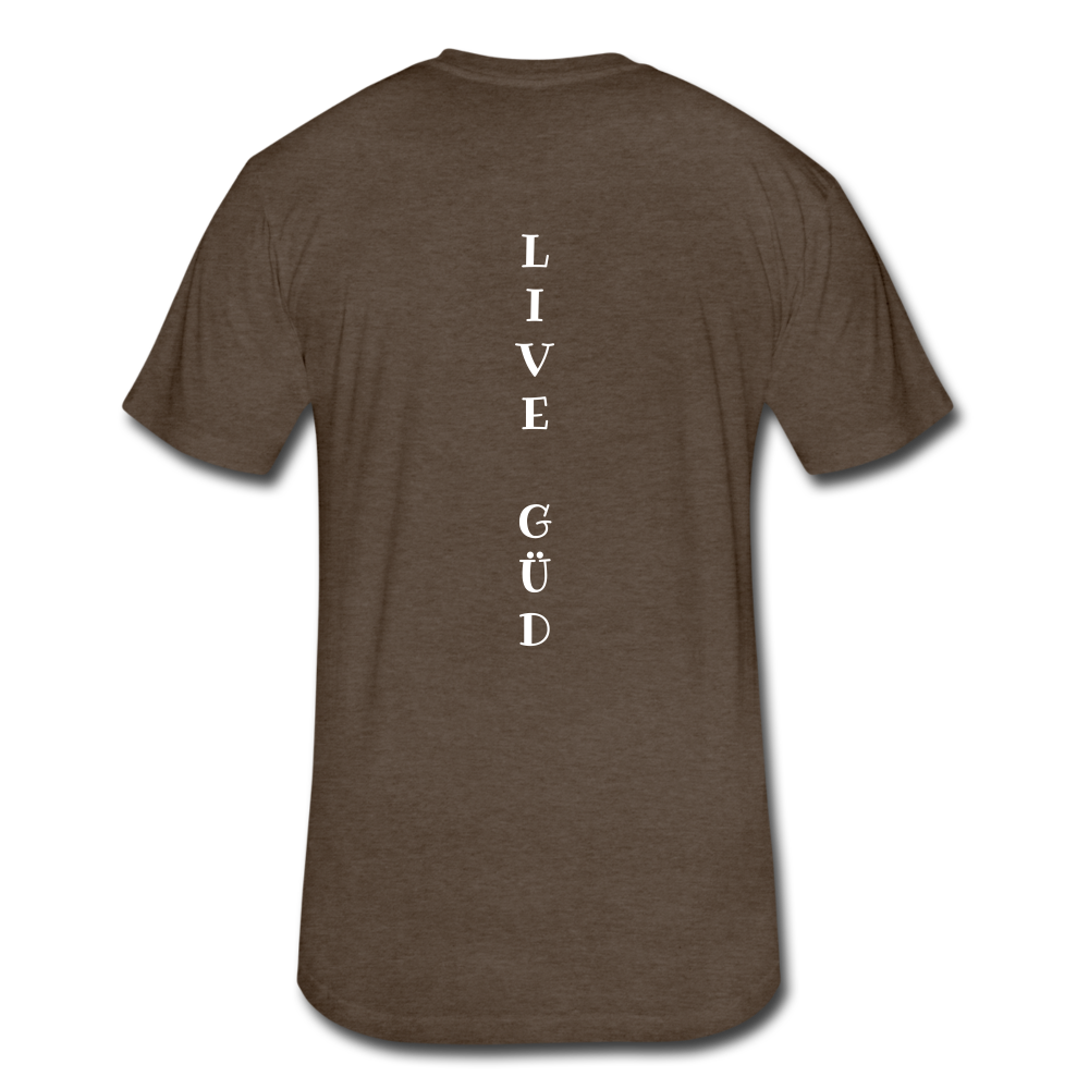 Fitted Cotton/Poly T-Shirt by Next Level - heather espresso