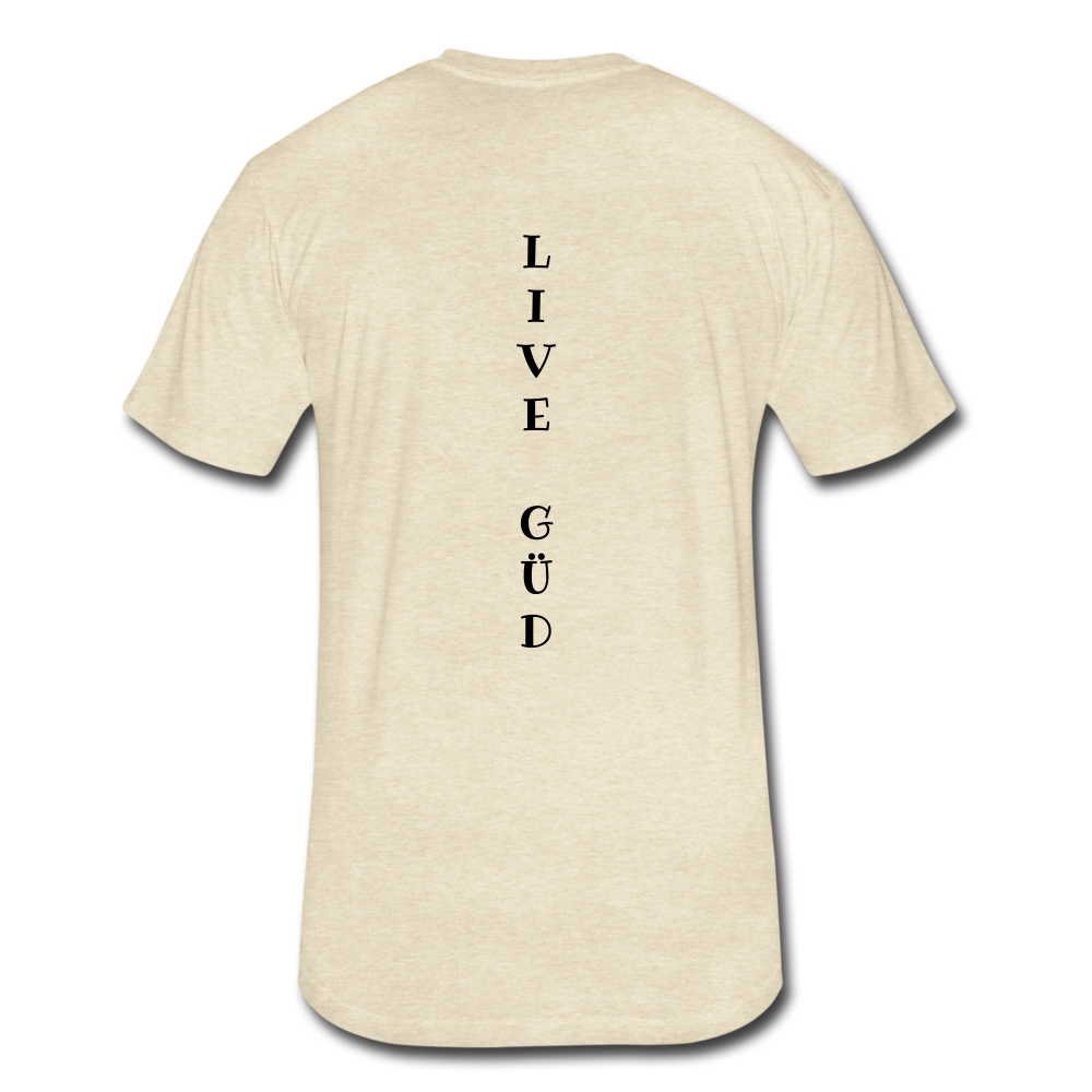Fitted Cotton/Poly T-Shirt by Next Level - heather cream