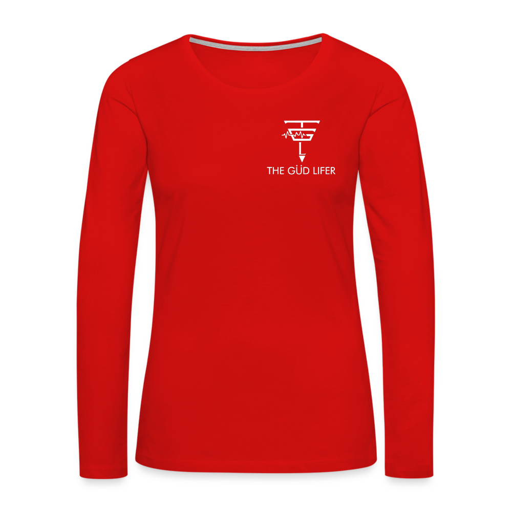 Women's Premium Long Sleeve T-Shirt - red