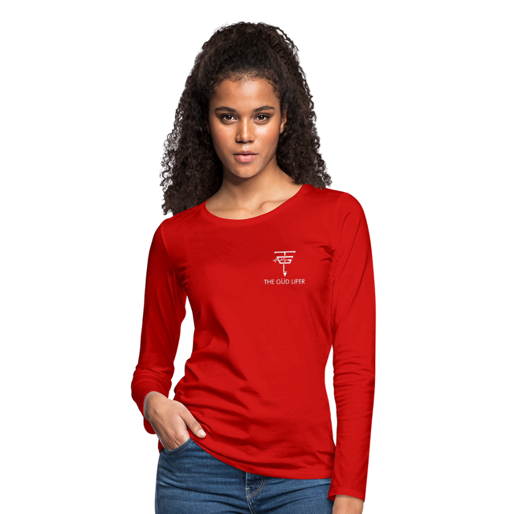 Women's Premium Long Sleeve T-Shirt - red