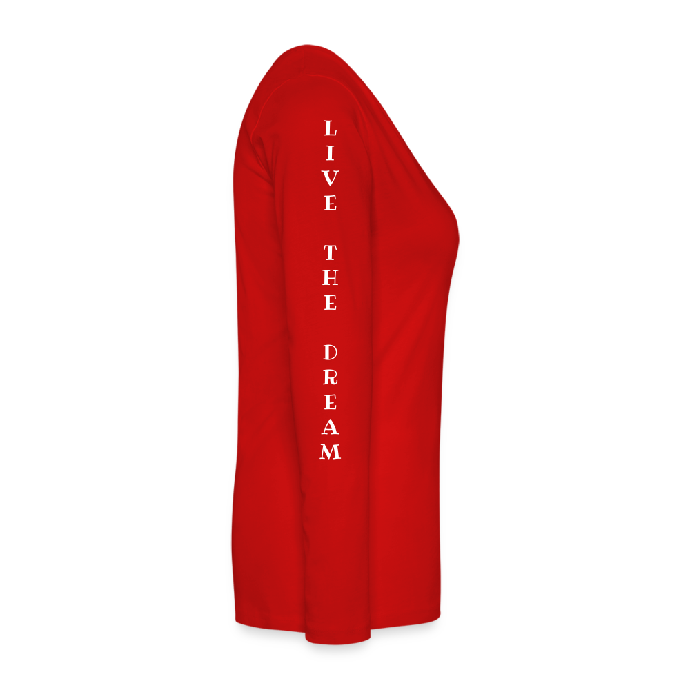 Women's Premium Long Sleeve T-Shirt - red