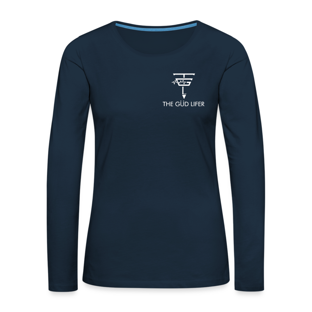 Women's Premium Long Sleeve T-Shirt - deep navy