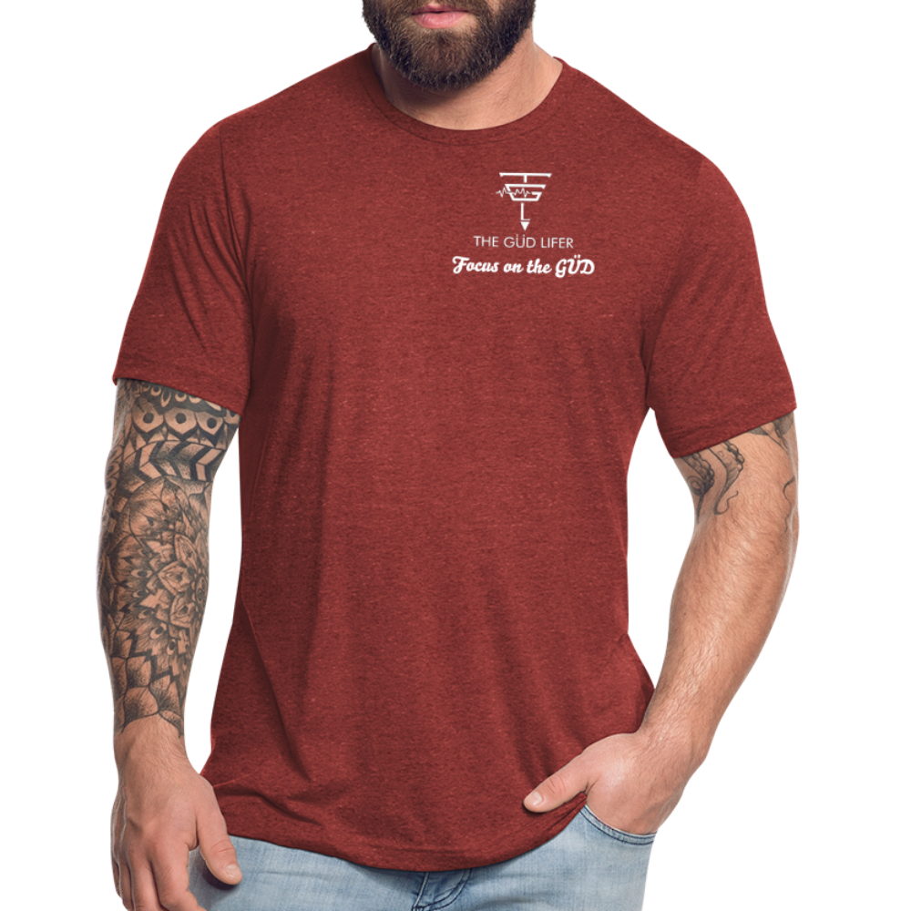Unisex Tri-Blend T-Shirt - heather cranberry