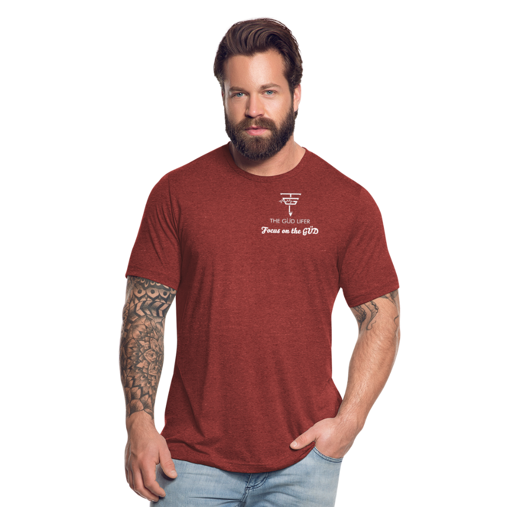 Unisex Tri-Blend T-Shirt - heather cranberry
